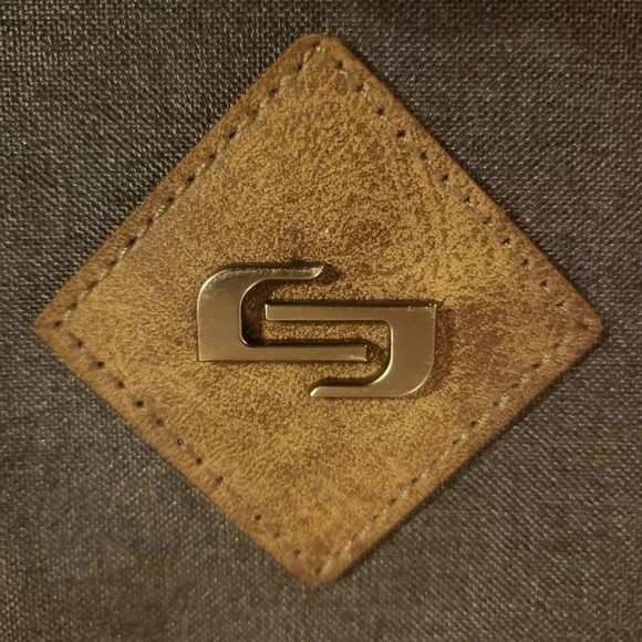 Solo Designed in New York Mens Brown Business Laptop Case. - Picture 3 of 7